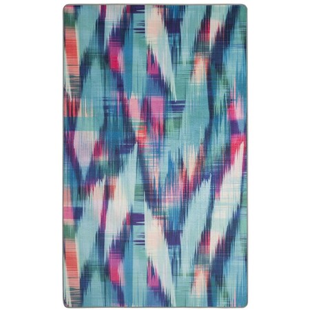 Safavieh 4 x 6 ft. Daytona Power Loomed Rug, Small Rectangle - Turquoise and Fuchsia DAY118R-4